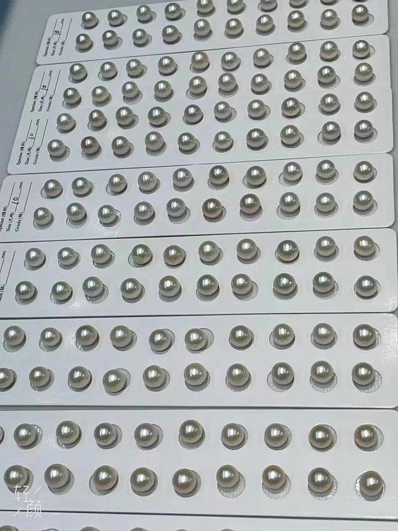 10mm white nucleated pearls