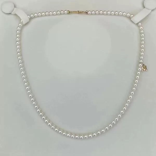 4mm round pearl necklace