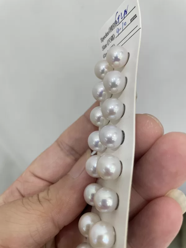 9mm freshwater pearl beads for stud earrings - Image 3