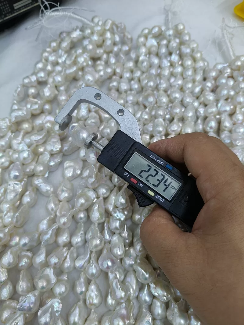 white baroque pearls