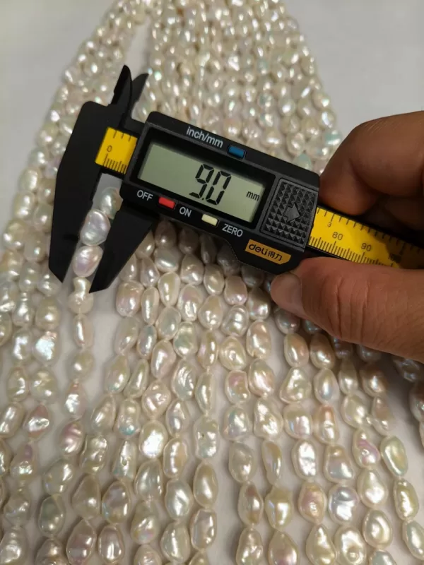 9-10mm freshwater keshi pearl strands for jewelry making Pearl Necklaces for Women