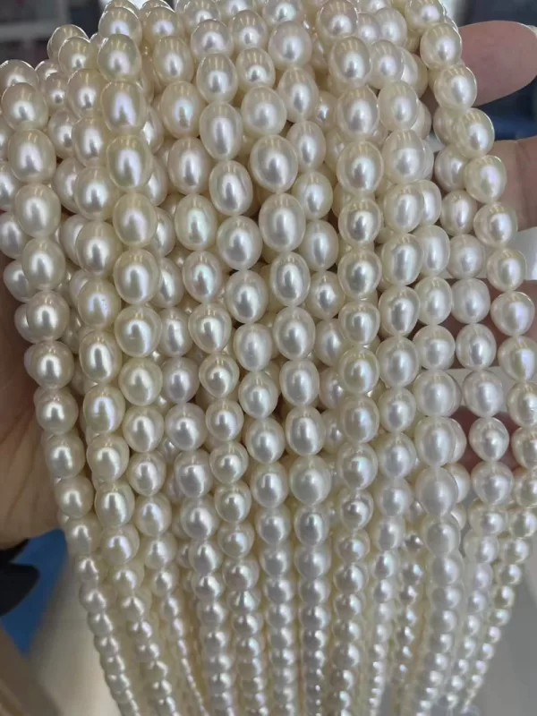 8mm rice shaped freshwater pearl beads wholesale - Image 4