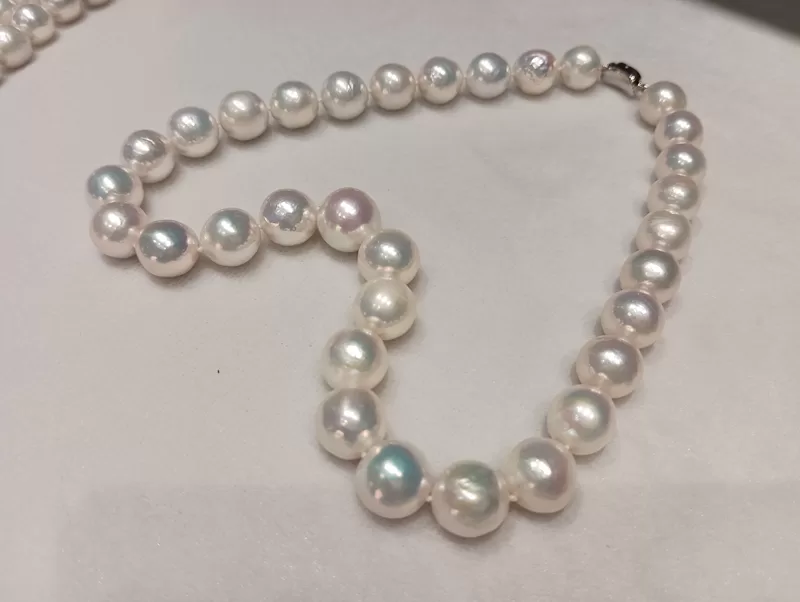 large round freshwater pearl choker necklace